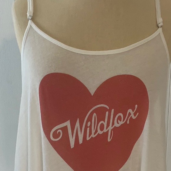 WILDFOX -Sheer Coverup- Small- Adjustable Straps- WILDFOX in Heart- Like New - Picture 2 of 6